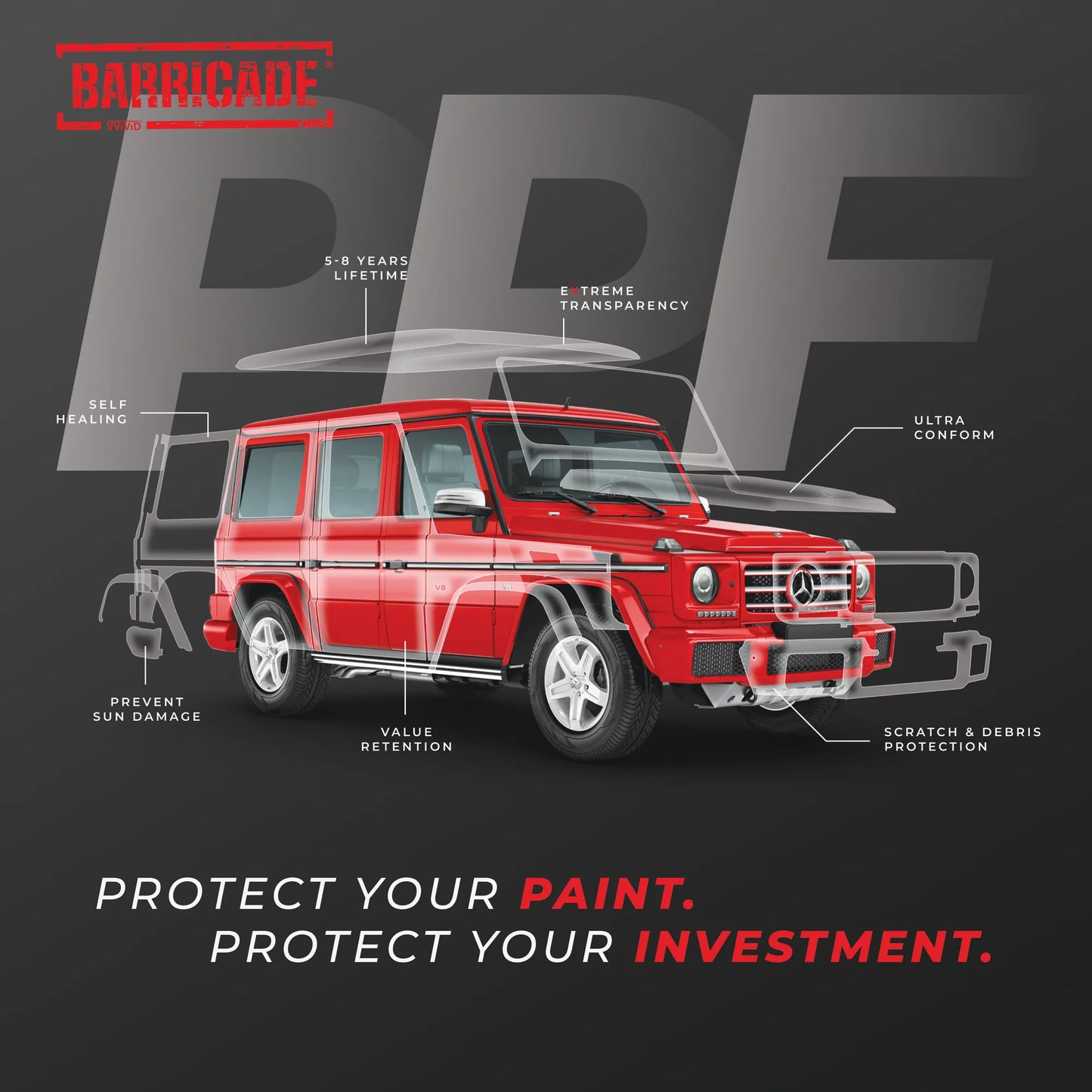 VViViD Barricade PPF Gloss Paint Protection Film