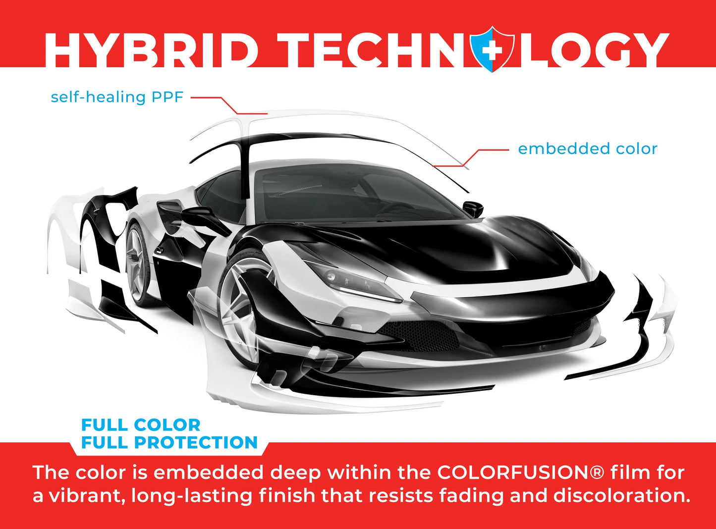 VViViD COLORFUSION® PPF Gloss Piano Black