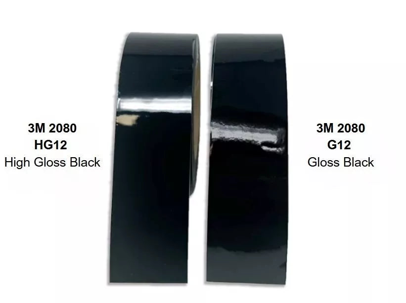 3M™ 2080 High Gloss Black HG12 De Chrome Tape