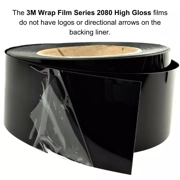 3M™ 2080 High Gloss Black HG12 De Chrome Tape